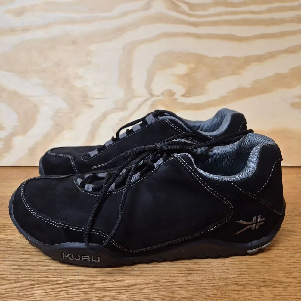 KURU Chicane Men's Hiking Trail Shoes Black Suede Leather US 11 EU 44.5